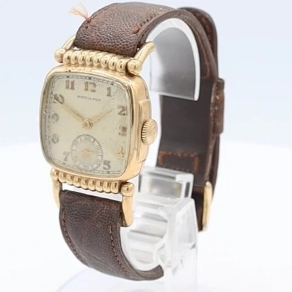 Vintage 1940 Hamilton Russell Men's Mechanical Wristwatch 987 A USA 10k GF